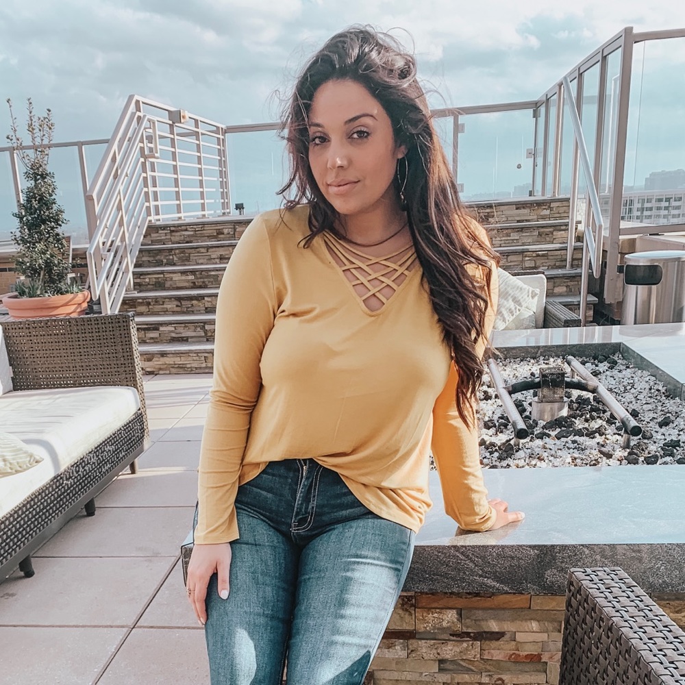 Blessy Criss Cross Top